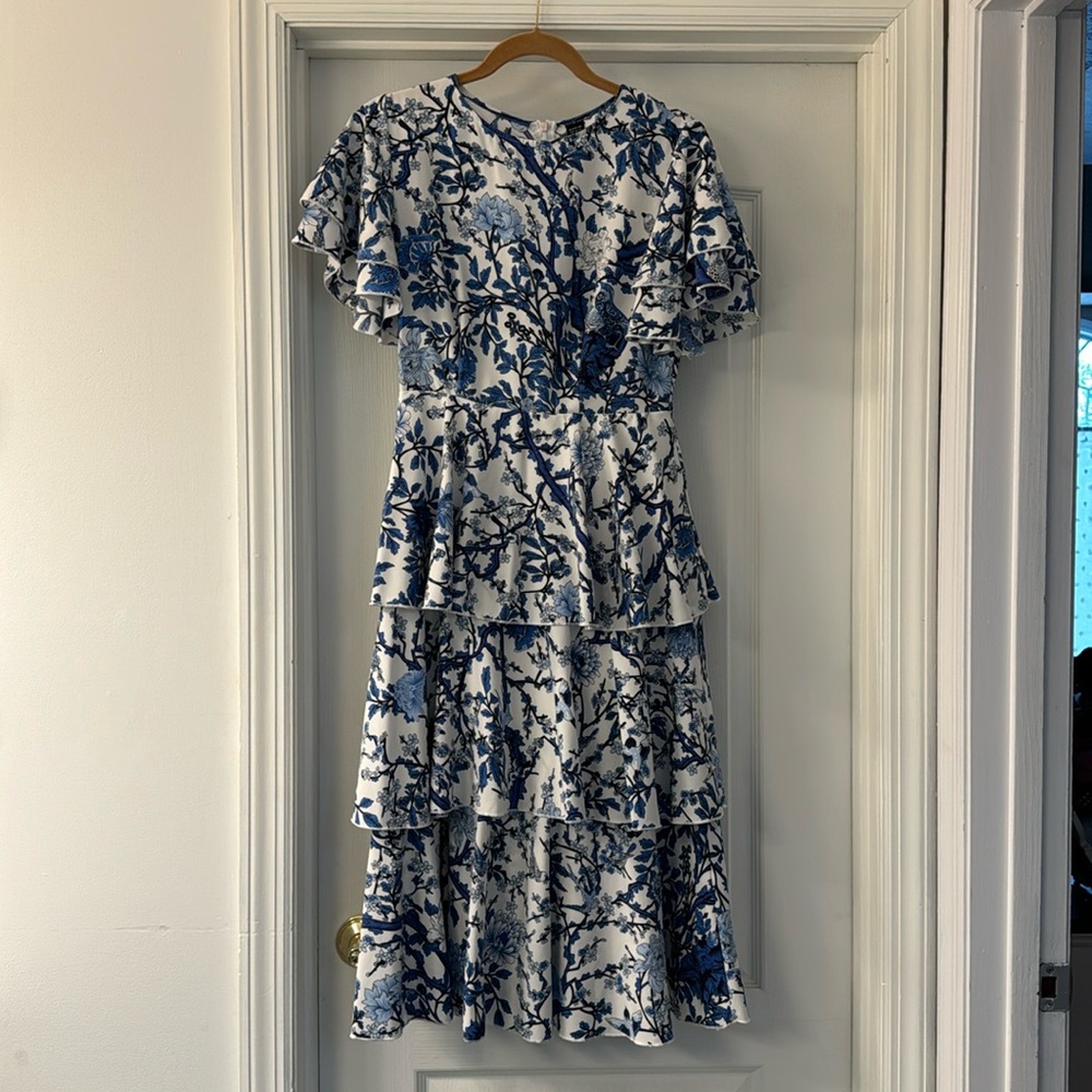 Floral Tiered Midi Dress
